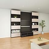 大建工業 収納 MiSEL LIVING PLAN8  開口2800mm FLK-HS008HS1 アッシュ柄/ブラック 幅2800×奥行560（320）×高さ2295mm スタイリッシュ ファニチャ