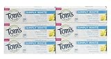 Tom's of Maine Natural Simply White Toothpaste Sweet Mint Gel 4.7 Ounce Pack of 6 [並行輸入品]