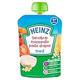 Heinz Mashed Tomato & Mozzarella Pasta Shapes 7mth+ (130g) ハインツマッシュポテトトマトとモッツァレラのパスタ形状が+ （ 130グラム） 7