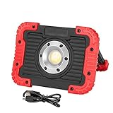 【led投光器】 Eletorot COB LED 作業灯 10W ポータブル ワークライト 4400ｍAh可充電電池内蔵 750lm超明るい