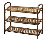今枝商店 ラタン シューズラック 3段 9足収納 R-904B