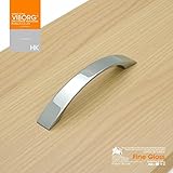 ( 5個セット ) viborg-hk Top品質亜鉛合金モダンキッチンキャビネット食器棚ドアノブプルハンドル引き出しプルハンドルノブ、クロム, 96mm