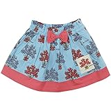 【夏物】 SCHNEE(スネー) ストレッチツイル花束Ptスカート 80cm /ブルー NO.F-654345