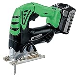 日立工機 18V コードレスジグソー 充電式 5.0Ahリチウムイオン電池、急速充電器、ケース付 グリーン CJ18DSL(LJCK)(L)