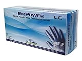 Adenna empower-lc 8 Milニトリル試験パウダーフリー手袋（ブルー、S - XXL ) M ブルー ELC525