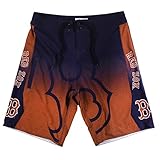 KLEW MLBボストンレッドソックスグラデーションボードショーツ XL レッド