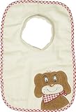 Playshoes 27 x 26cm Baby Slip-On Bib Dog (Beige) by Playshoes