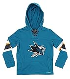 NHLユースOffside Polyフリースプルオーバーパーカー、チームオプション