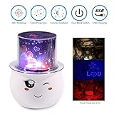 投影ナイトライト、Niceeshop ( TM ) 360 °回転カラフルなライト、LEDロマンチック部屋装飾ランプ、4交換可能映画テーマ別、ベストギフトforクリスマス/誕生日/バレンタインの日 6