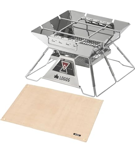 【LOGOS】ピラミッドTAKIBI（M）＋アイアンロストル（M） LOGOS the ピラミッドTAKIBI L|ギア|グリル・たき火・キャンドル