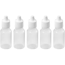 Amazon.co.jp: 24 Clear Plastic Empty Refillable Dropper Bottles