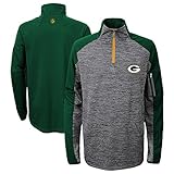 グリーンベイパッカーズYouth NFL「Paramount " 1 / 4 Zipプルオーバースウェットシャツ L グリーン