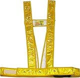 ミズケイ 役立~ツ LEDタスキ型安全ベルト 「光るんです」 ゴールド/緑LED 3020003