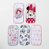Disney　ディズニー　 ポケットに入る三つ折りタオルハンカチ５柄セット 女の子