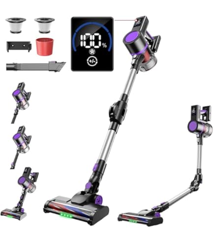 掃除機 コードレス コードレス掃除機 軽量 連続稼働 LED液晶ディスプレイ Amazon | 掃除機 コードレス 【2025進級版&45000pa超強力吸引&75分連続