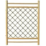 人工竹枝折戸(イエロー) W(幅)900mm×H(高さ)1000mm 取付金具付