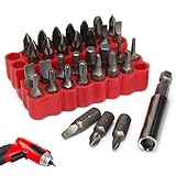 Cenda ドライバー ビット セット33 PCS セキュリティ ツール ホルダー トルクス 精密ドライバーセット 電動ドライバー ビット 六角ビット 携帯便利
