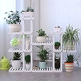 フラワースタンド フラワースタンド 木製 - 花の棚多層フロアリビングルームバルコニーインテリア木製パズルラック竹世界防腐木材 (色 : Logs, サイズ さいず : D 95*25*95 cm (