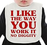 I Like The Way You Work It No Diggity Slogan ネクタイを有する有機ビブ Medium