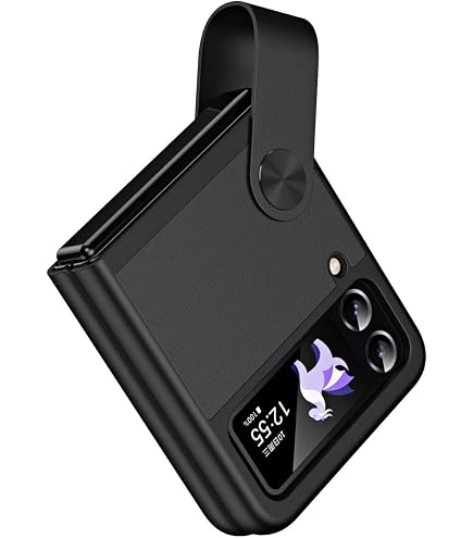 Amazon.co.jp: Samsung Galaxy Z Flip 3 電話ケース レザー保護カバー