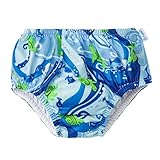 アイプレイ ベビー 水着 スイムパンツ おむつ機能付き 水遊びパンツ Ruffle Snap Reusable Swimsuit Diaper Boy 男の子用 (サイズ：18m、カラー：Blue T