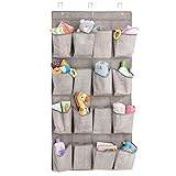 mDesign linenaldo16pcktsbaby Over the Door Storage 7240MDB