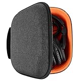 Geekria Shield ケース 交換用 ゼンハイザー Sennheiser HD660s 2, HD 598, HD 595, HD 558, HD 555, HD 518ヘッドホンに対応 交換 保護 用の ハードケース ハードシェルトラベルキャリングバッグ アクセサリー用のスペースがあり（暗灰色）