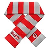 Ohio State Buckeyes公式NCAA大人用OneサイズStriped Rugby Scarf by Forever Collectibles 380875
