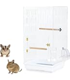 Amazon | HaNaRuNa アクリルケージ 360度 フクロモモンガ デグー