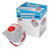 Silverline 457043 Respirator Fold Flat Valved Ffp3 Nr 25 Dust Mask Work Safety