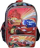 Disney-Pixar Boy's Enhanced Cars Neon Light 3D Comics 16" School Bag Backpack [並行輸入品]