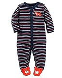 カーターズ Carter's カバーオール 長袖 フレンチテリー綿 & ベビー・デポ モスリン ウォッシュクロス French Terry Snap-Up Sleep & Play NB (50-55