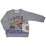 アンパンマン 長袖トレーナー 脇ポケット付き 春物 ANPANMAN fpo-pa3821-9243 100cm グレー