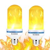 Kohree フレームランプ LED電球 炎のゆらぎ 直立型 E26口金 2Ｗ 省エネ 1300K 飾りライト 癒し(2個入り)