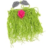 Perfk 赤ちゃん　　ユニセックス　　ニット　　かぎ針編み　　ヘッドバンド　　ブラ　フラスカート　　写真の小道具　　ギフト