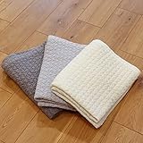 イブル キルティングマット クラウド柄 75cm x 100cm (アイボリー)