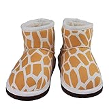 TYGJ　ベビー　ブーツ　 コットンブーツ 暖かい 冬 赤ちゃん ベビーフィート ベビー用品 出産祝い ちよちよ歩き 靴子供用 歩行サポート 防寒対策 女の子 男の子　キリン　15cm
