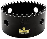 Starrett CT358 Steel High Performance Triple Chip Tungsten Carbide Tipped Hole Saw, Carbide Teeth, 3