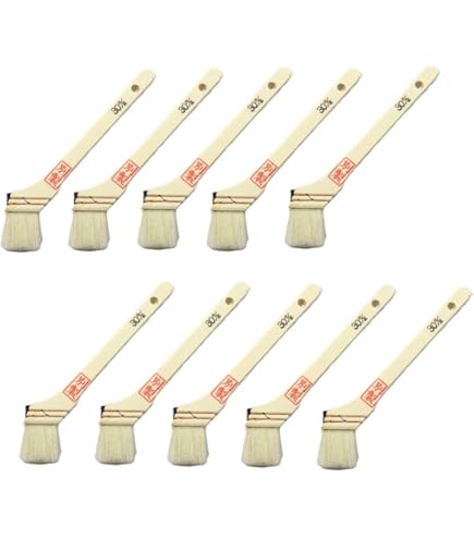 漆ハケ　刷毛庄30粍　手持ち部漆塗り済み 漆ハケ 刷毛庄30粍 手持ち部漆塗り済み