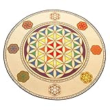 はるひなた 開運パワースポットラグ（起毛）円型ラグ