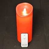 23cm Reality Dancing Wax Wavy Candle W/remote Control - Red