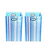 Modern Littles Organization Bundle-2 Laundry Bins, Sky Stripes by Modern Littles