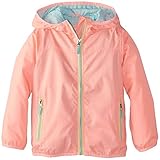 carter's Little Girls' Lightweight Solid Color Hooded Jacket Coral 6X [並行輸入品]