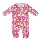 Baby Gear新生児女の子PrintedベルボアヒョウパジャマSleeper カラー: ピンク