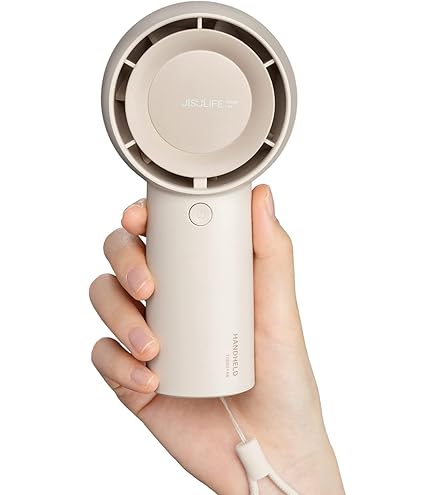 Amazon | JISULIFE 小型扇風機 充電式扇風機 風量5段階調節 4000 mAh大