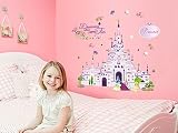 Fange DIY Removable Disney Cartoon Castle Art Mural Vinyl Waterproof Wall Stickers Kids Room Decor N