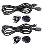 Superior Electric EC163DW 16 Gauge Power Tool (2 Pack) Quick-Lock Cord Fits Dewalt Part # 399063-00 