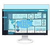 2枚 VacFun ブルーライトカット フィルム ， EIZO EV2795-bk-wt 27インチ ディスプレイ モニター 向けの ブルーライトカットフィルム 保護フィルム 液晶保護フィルム（非 ガラスフィルム 強化ガラス ガラス ）