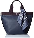 BASIC TRADITIONAL 大容量 レディース レザー調 トートバッグ ラージ 紺 ネ...
