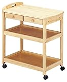 引出付キッチンワゴン (ナチュラル)